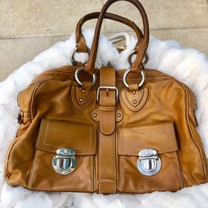 Marc Jacobs Venetia Satchel Tan Leather Purse